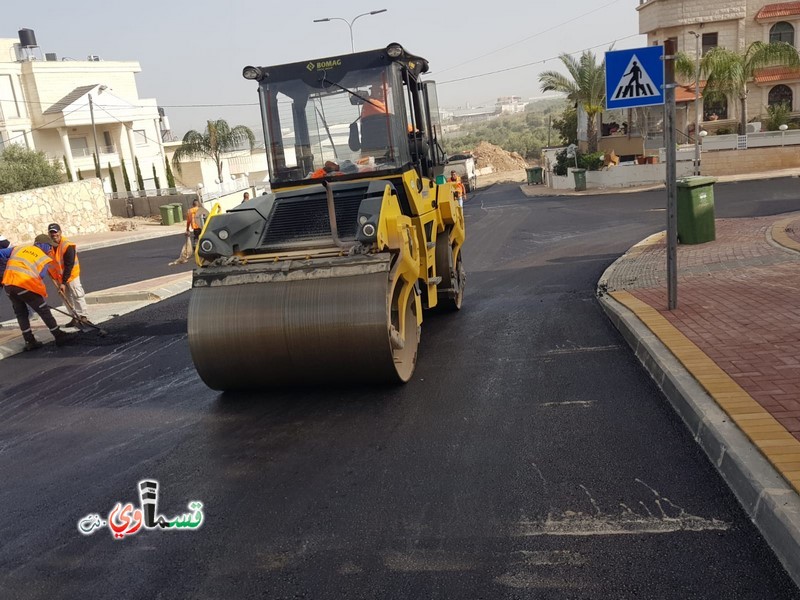 كفرقاسم : الانتهاء من المرحلة الاولى من تعبيد شارع المرحوم الشيخ عبدالله والرئيس عادل بدير كان علينا ان ننهي هذا المقطع لضرورة وحاجة الناس وسنستمر  